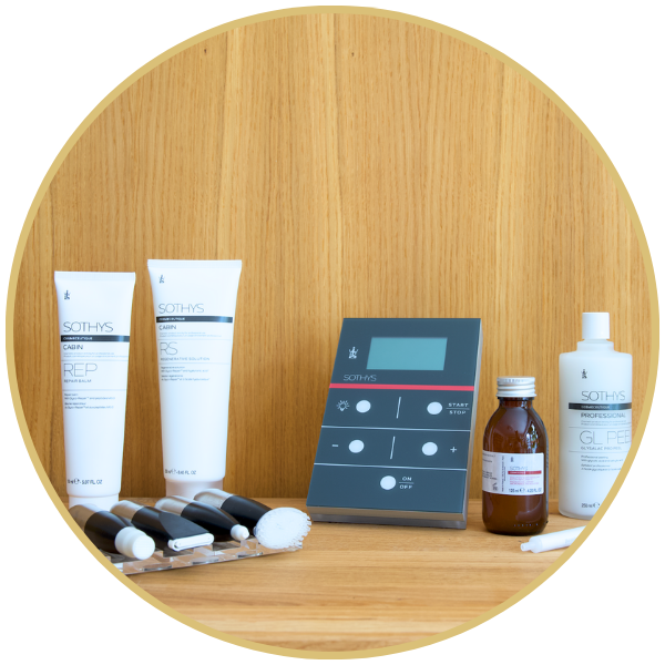 Sothys Kabinenprodukte und Gerät für den Micro Dermobooster